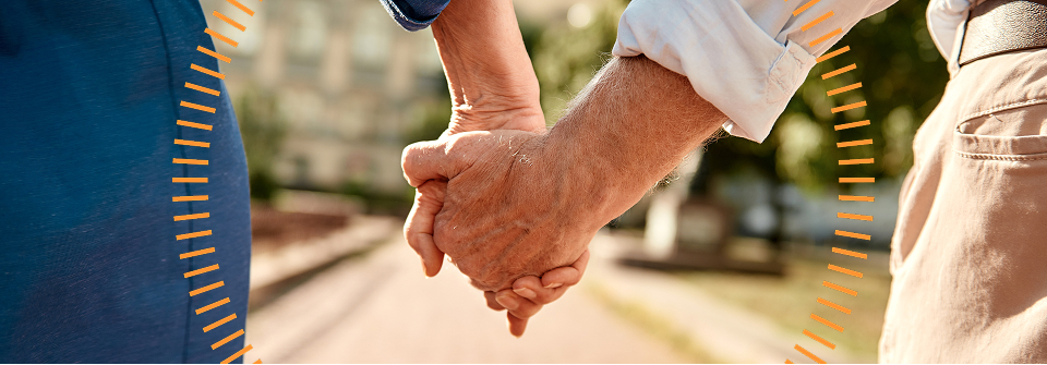 תמונת אוירה של שילוב ידיים